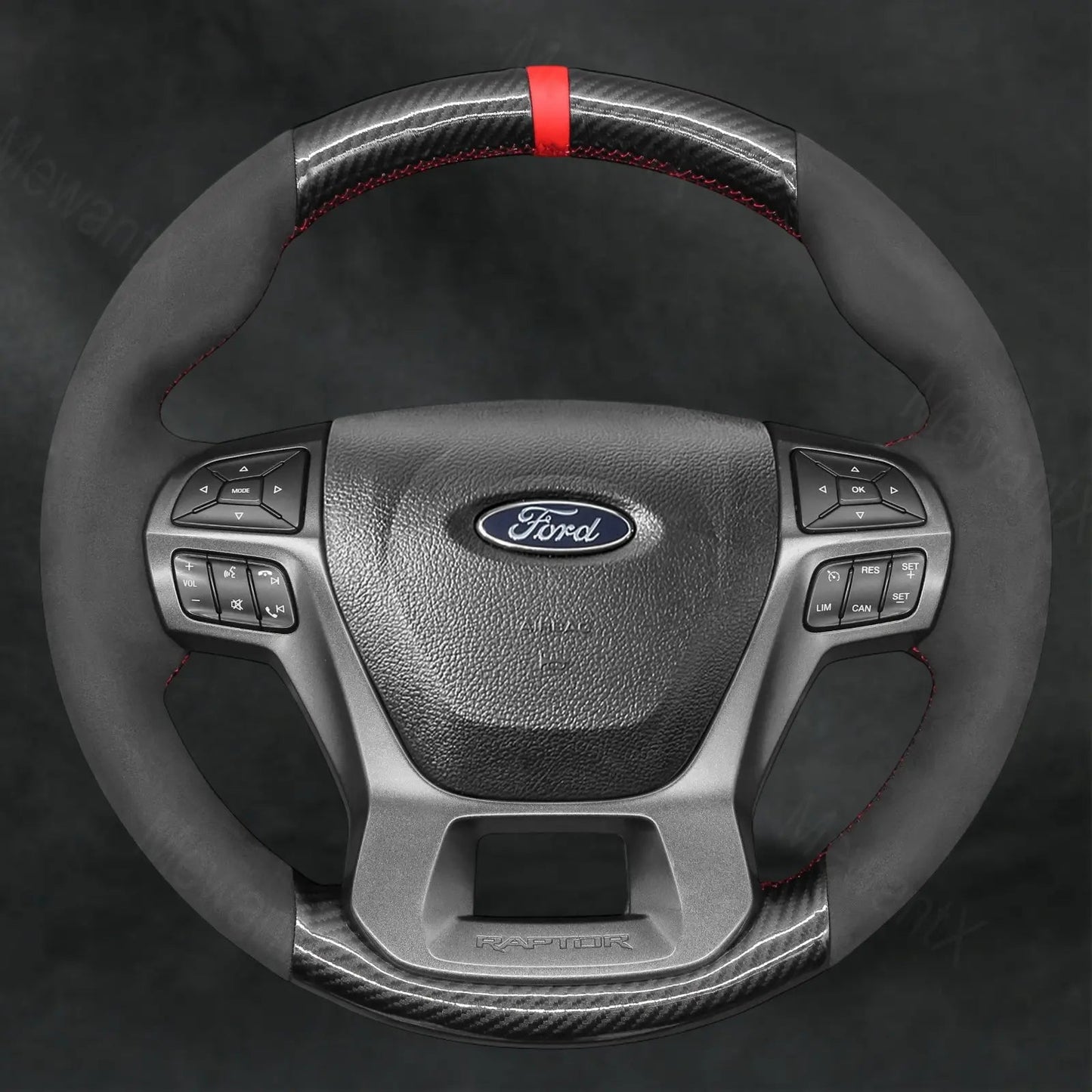 Steering Wheel Cover For Ford Ranger Raptor 2019 - 2023 - Mewantx