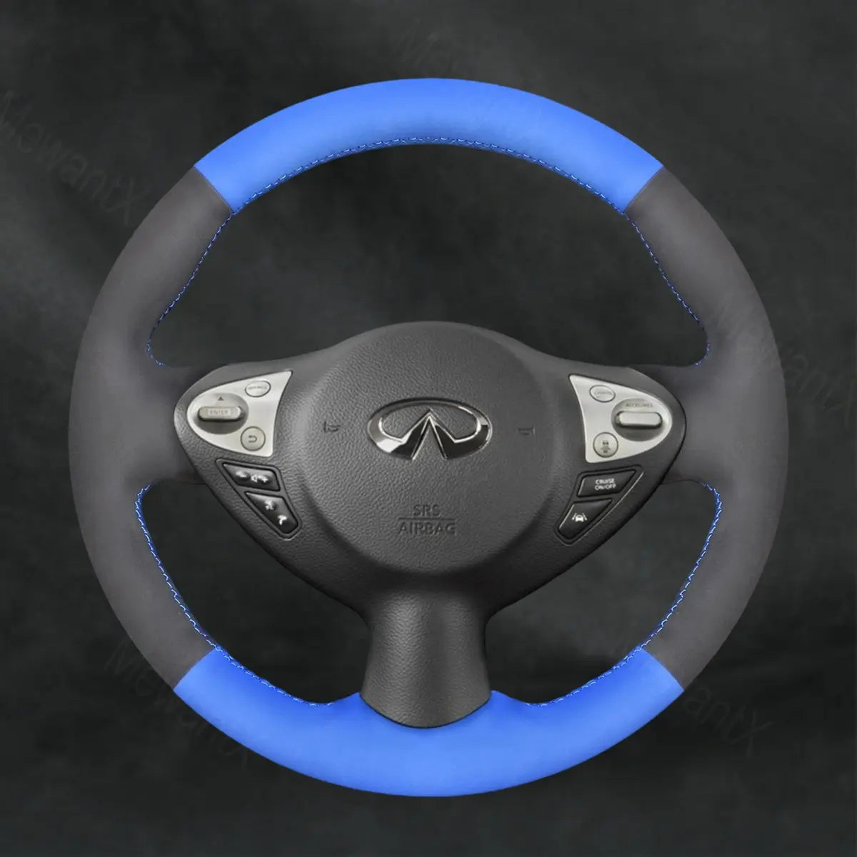 Steering Wheel Cover For Infiniti FX FX30d FX35 FX37 FX50 QX70 2009-2018