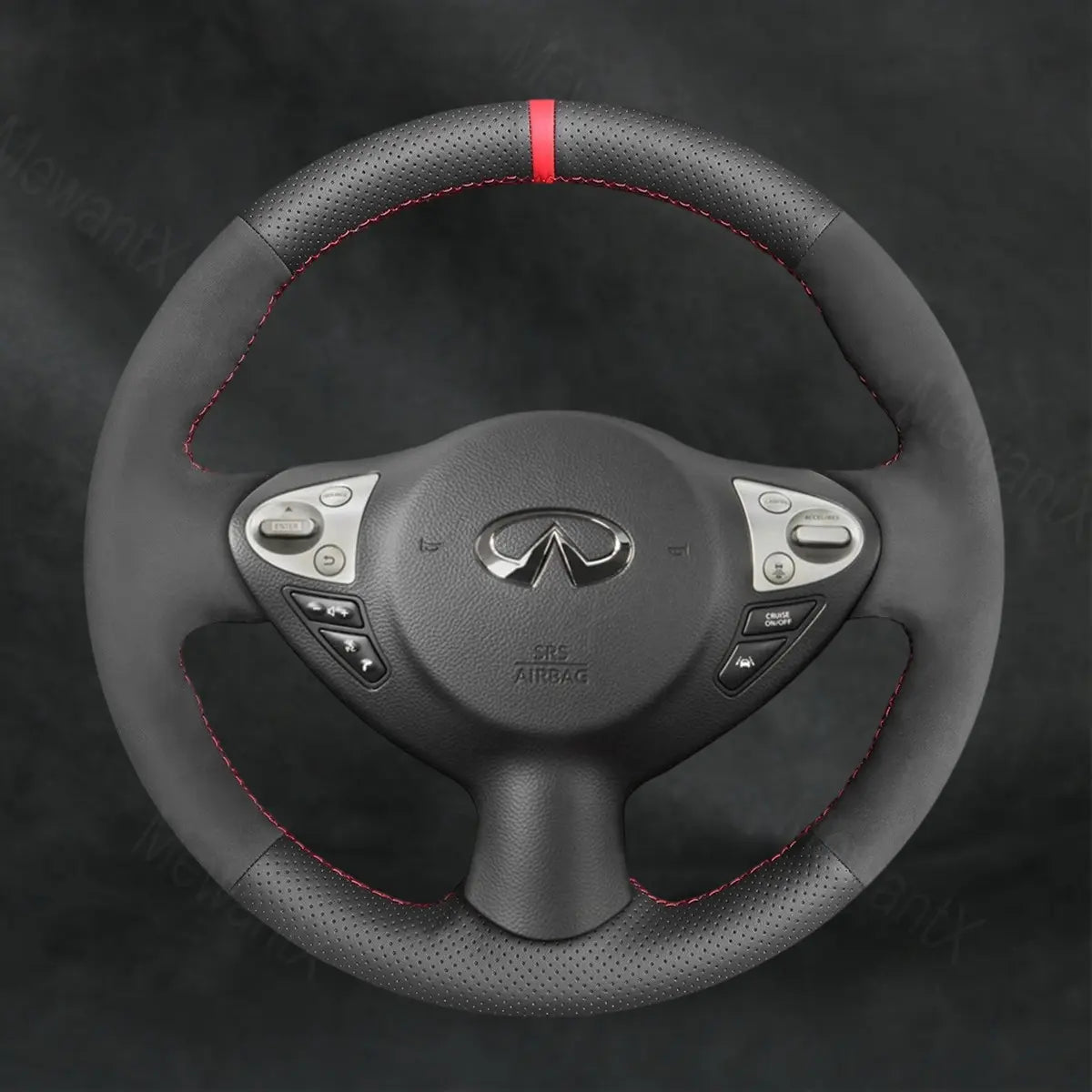 Steering Wheel Cover For Infiniti FX FX30d FX35 FX37 FX50 QX70 2009-2018