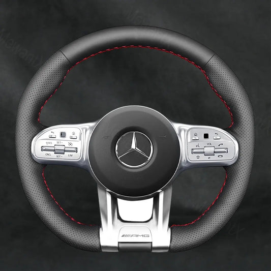Steering Wheel Cover For Mercedes Benz AMG A35 AMG A45 W177 V177 2019-2023