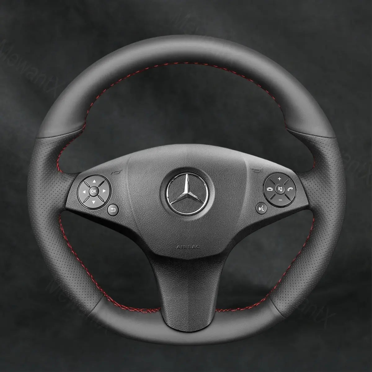 Steering Wheel Cover For Mercedes Benz AMG C63 W204 2008-2011