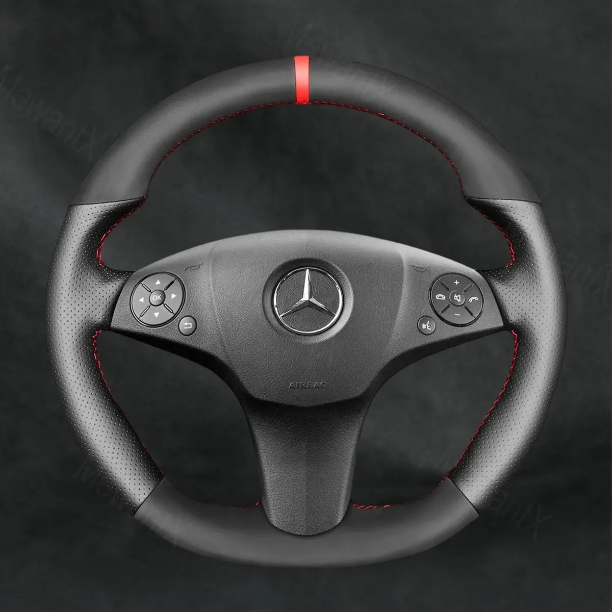 Steering Wheel Cover For Mercedes Benz AMG C63 W204 2008-2011