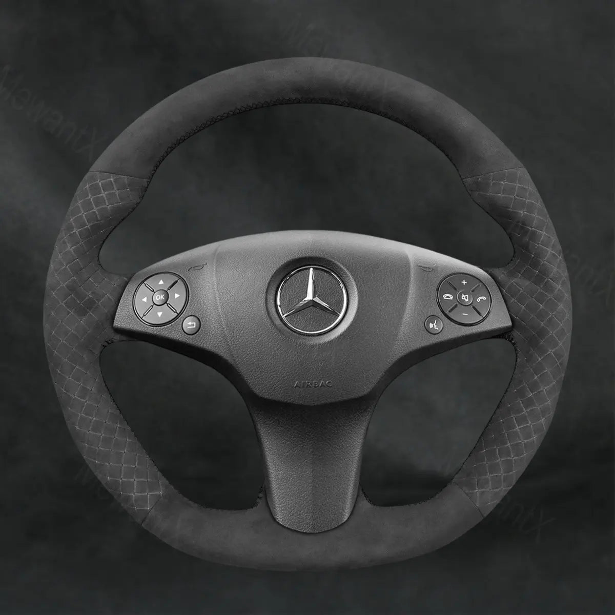 Steering Wheel Cover For Mercedes Benz AMG C63 W204 2008-2011