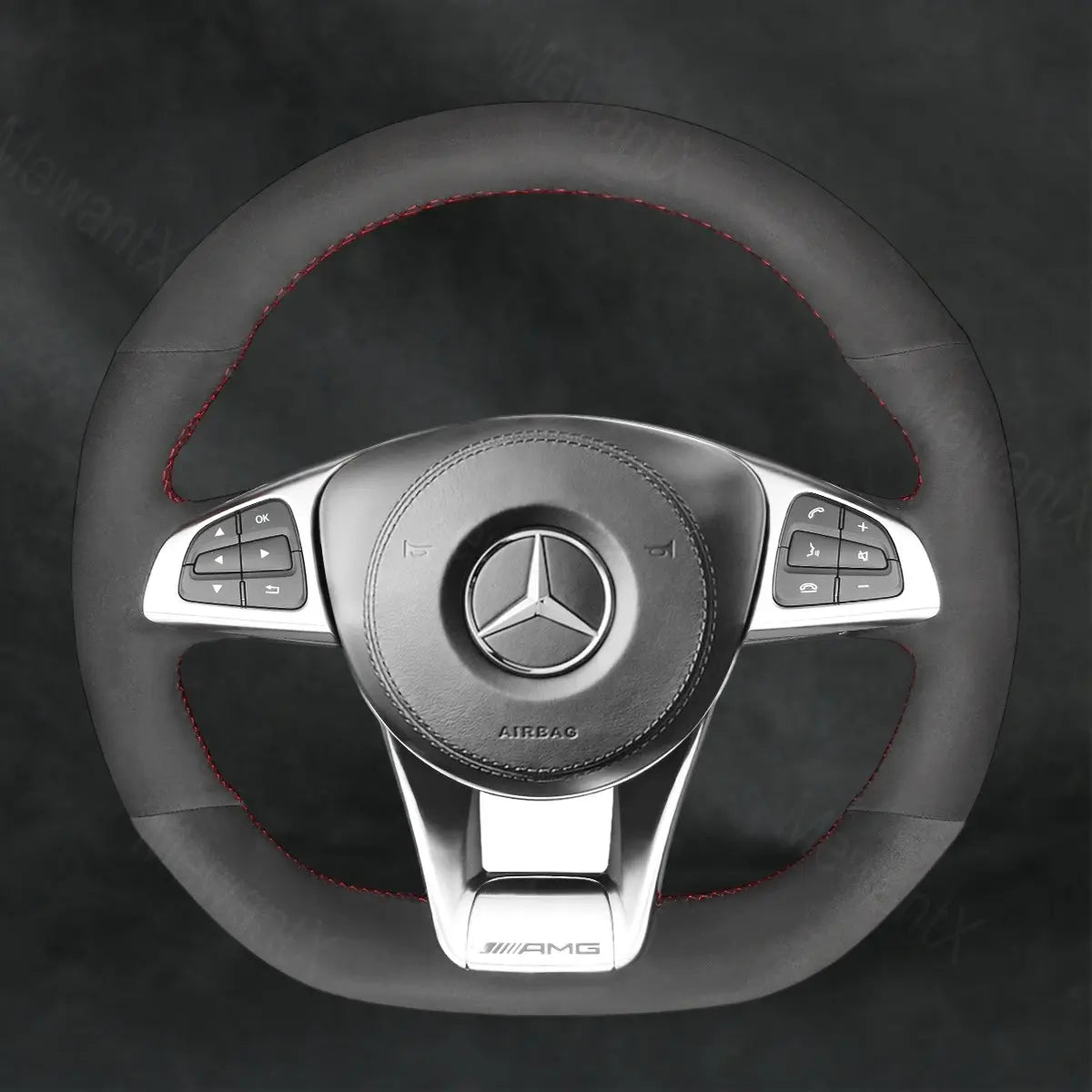 Steering Wheel Cover For Mercedes Benz AMG CLA 45 C117 2015-2019
