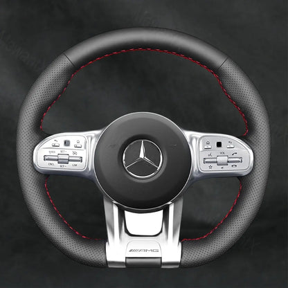 Steering Wheel Cover For Mercedes Benz AMG CLA35 CLA45 C118 2019-2023