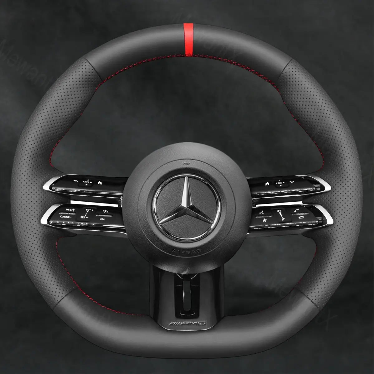 Steering Wheel Cover For Mercedes Benz AMG CLA35 CLA45 C118 2023 - 2025 - Mewantx