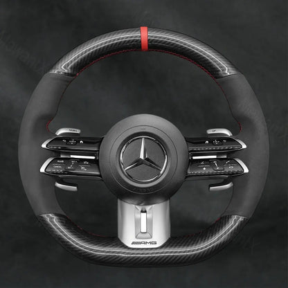 Steering Wheel Cover For Mercedes Benz AMG E53 E63 S W213 2021-2023