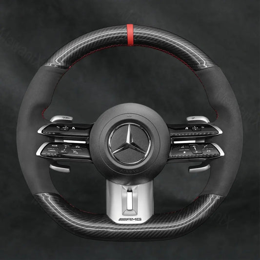 Steering Wheel Cover For Mercedes Benz AMG E53 E63 S W213 2021-2023