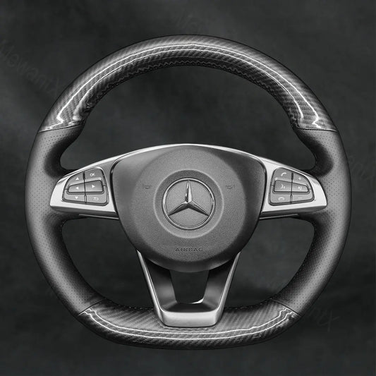 Steering Wheel Cover For Mercedes Benz AMG GLA 45 X156 2016 - 2019 - Mewantx
