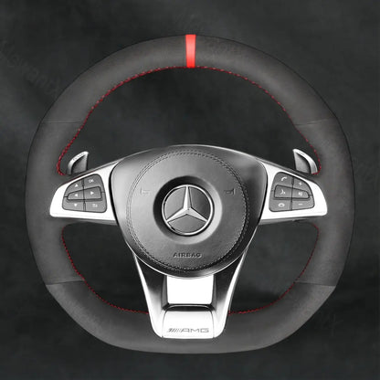 Steering Wheel Cover For Mercedes Benz AMG GT C190 R190 2016-2019