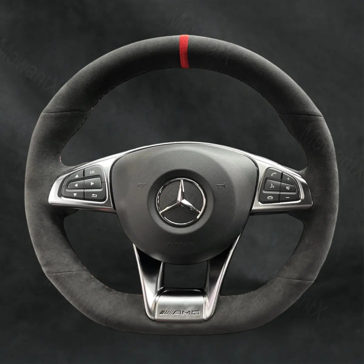 Steering Wheel Cover For Mercedes Benz AMG GT C190 R190 2016-2019