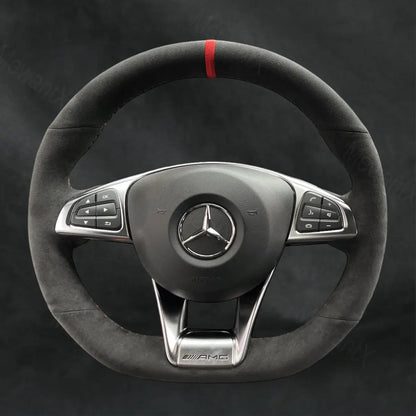 Steering Wheel Cover For Mercedes Benz AMG GT C190 R190 2016-2019