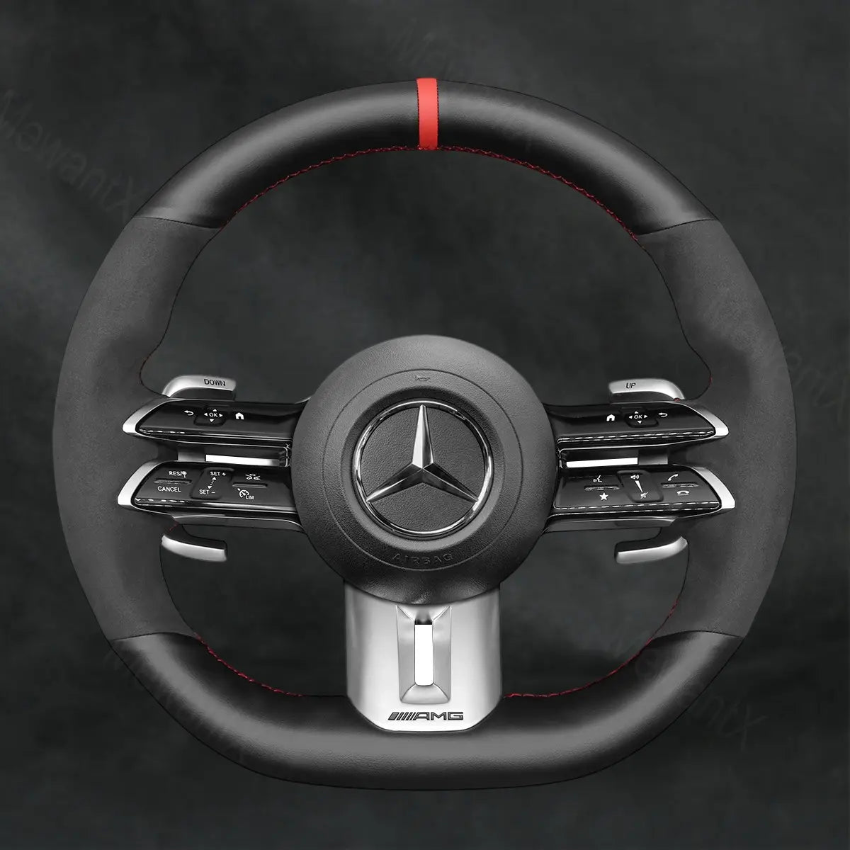Steering Wheel Cover For Mercedes Benz AMG GT C190 R190 43 53 W212 2022