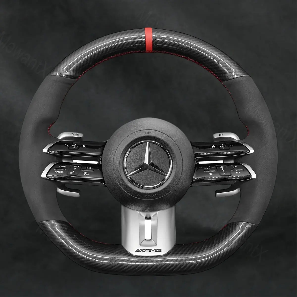 Steering Wheel Cover For Mercedes Benz AMG GT C190 R190 43 53 W212 2022