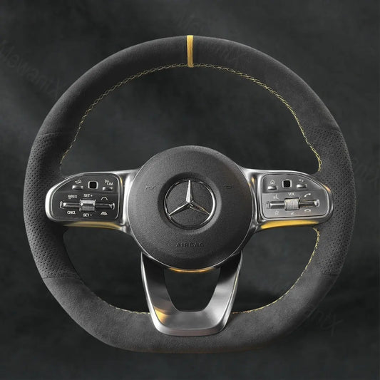 Steering Wheel Cover For Mercedes Benz AMG Line AMG Sport EQV W447 2020-2025
