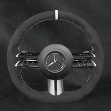 Steering Wheel Cover For Mercedes Benz AMG Line AMG Sport S - Class W223 2021 - 2023 - Mewantx