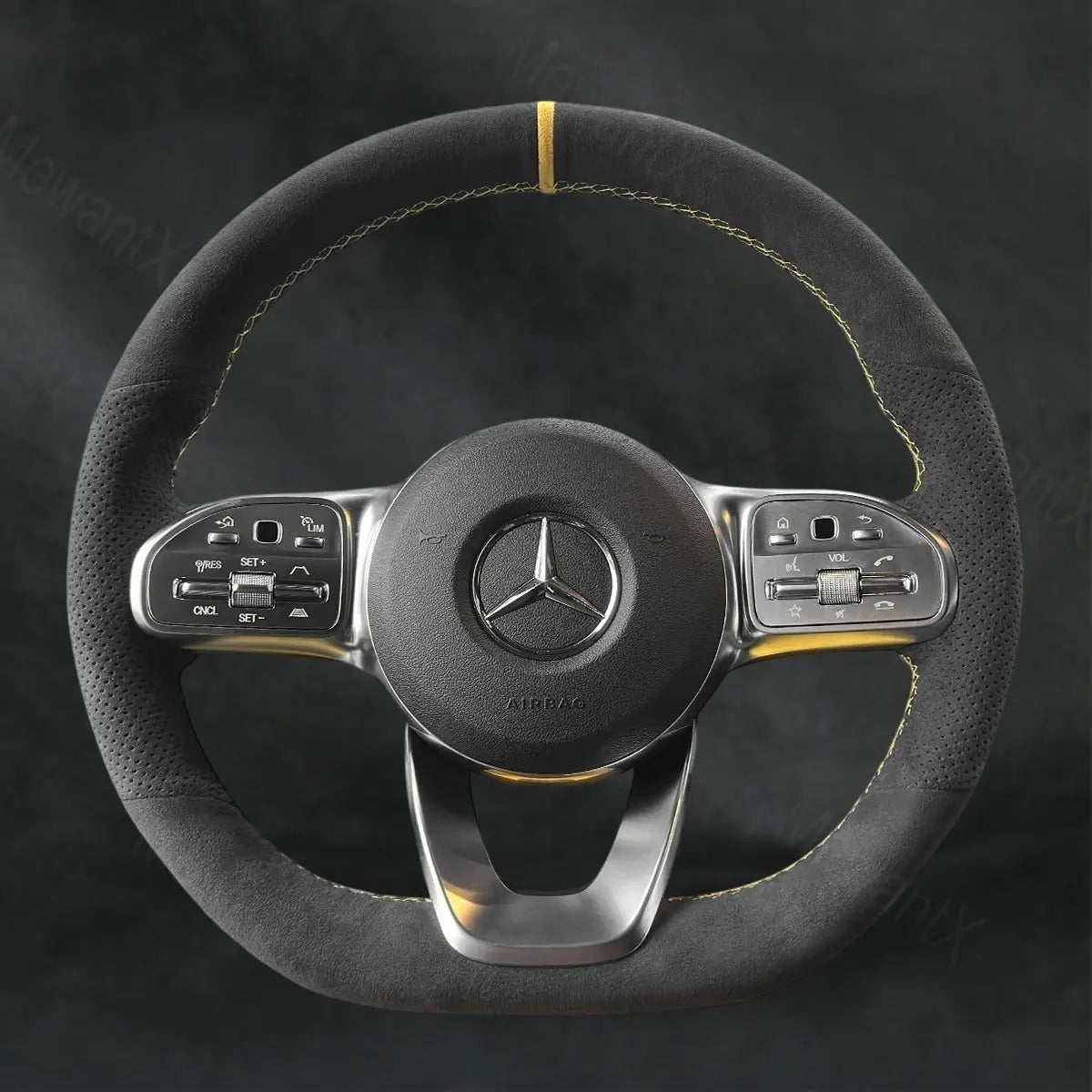 Steering Wheel Cover For Mercedes Benz AMG Line Sport B-Class W247 2019-2023