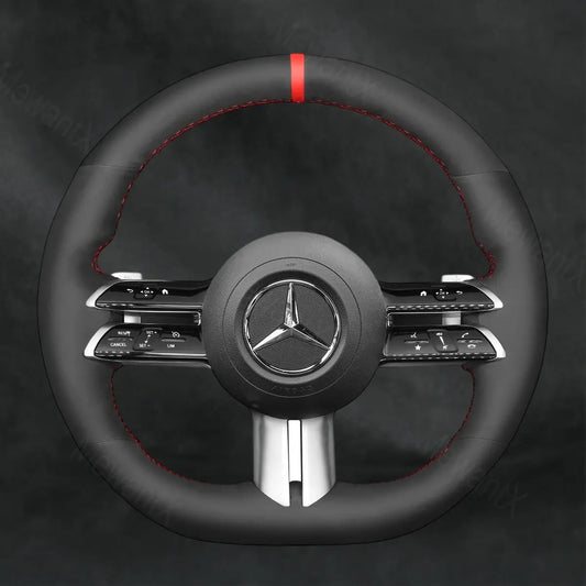 Steering Wheel Cover For Mercedes Benz AMG Line Sport E-Class W213 2020-2023