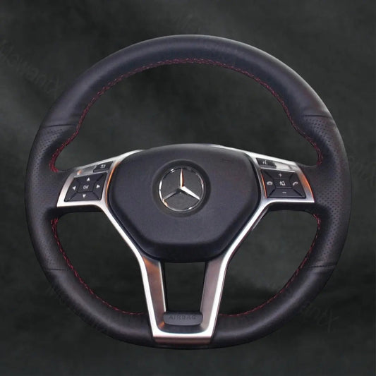 Steering Wheel Cover For Mercedes Benz C - Class W204 2012 - 2015 - Mewantx