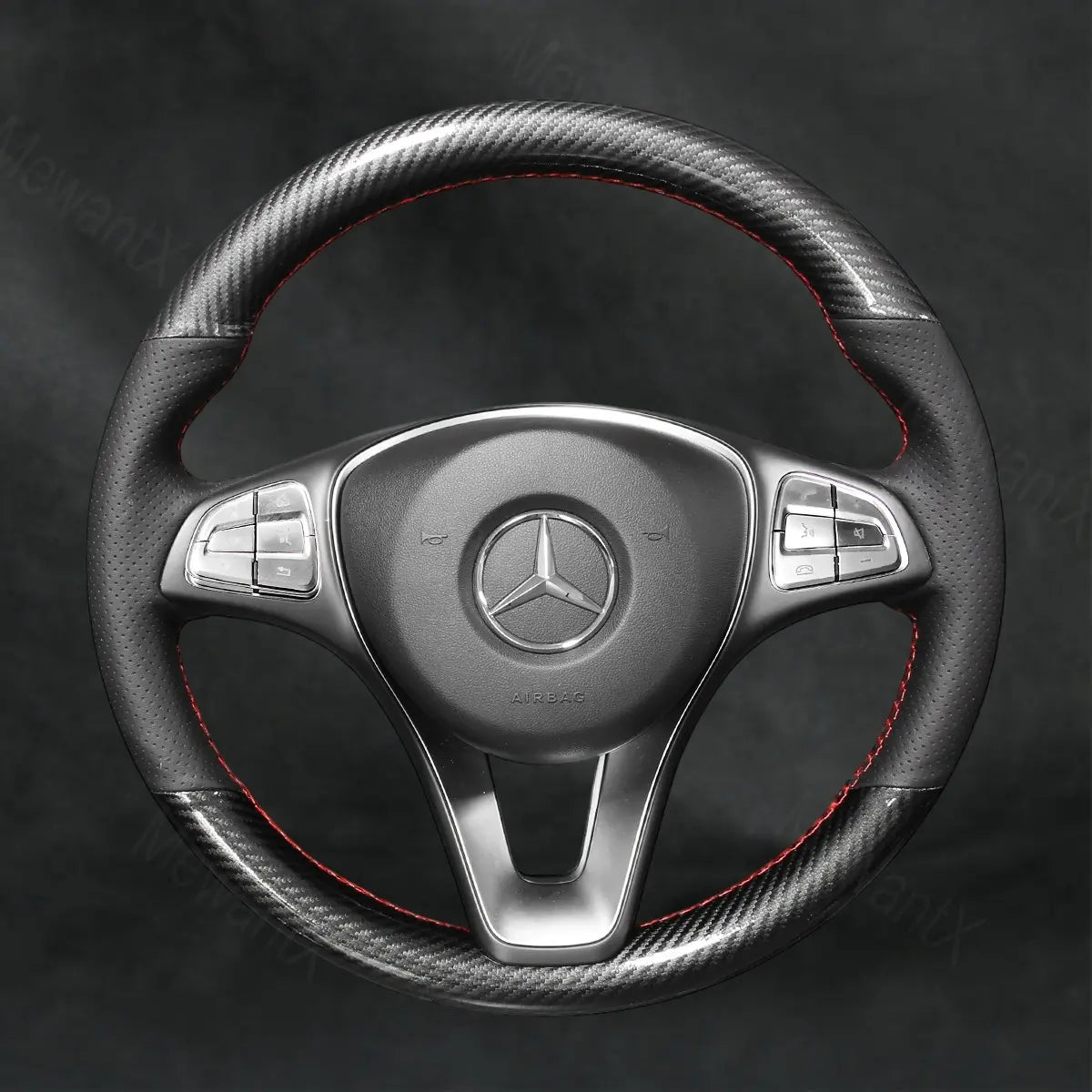 Steering Wheel Cover For Mercedes Benz C-Class W205 2014-2018