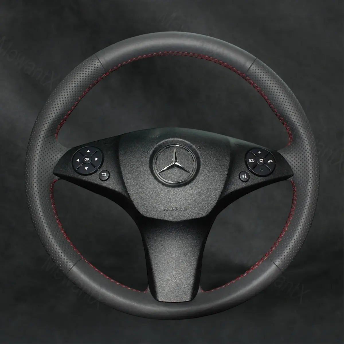 Steering Wheel Cover For Mercedes Benz CLC - Class 2008 - 2012 - Mewantx