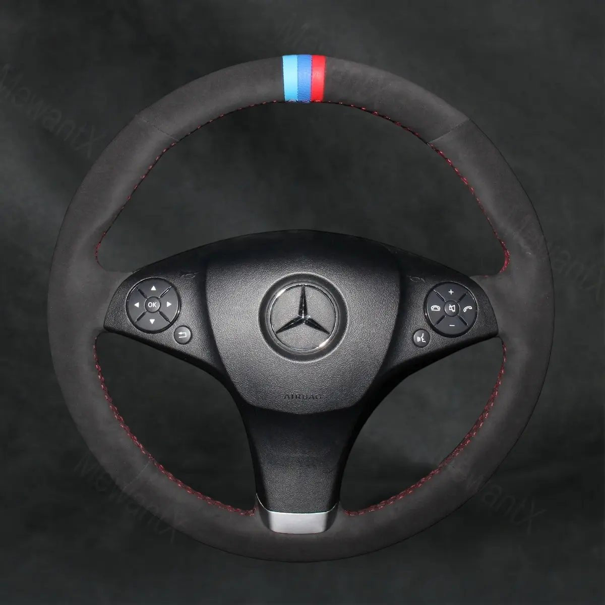 Steering Wheel Cover For Mercedes Benz CLC - Class 2008 - 2012 - Mewantx
