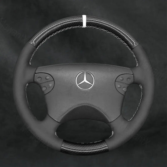 Steering Wheel Cover For Mercedes Benz CLK - Class W208 C208 2000 - 2003 - Mewantx