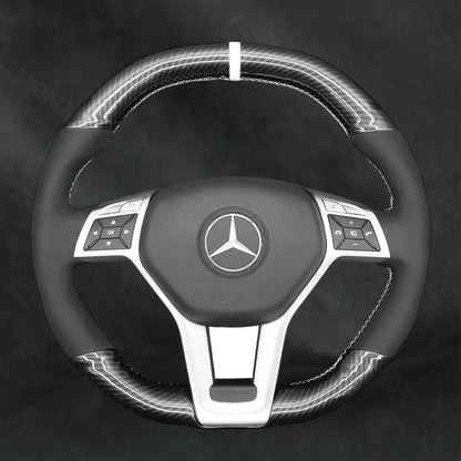 Steering Wheel Cover For Mercedes Benz CLS 63 AMG S - Model C218 2012 - 2014 - Mewantx