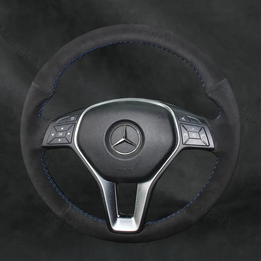 Steering Wheel Cover For Mercedes Benz CLS - Class C218 2012 - 2014 - Mewantx