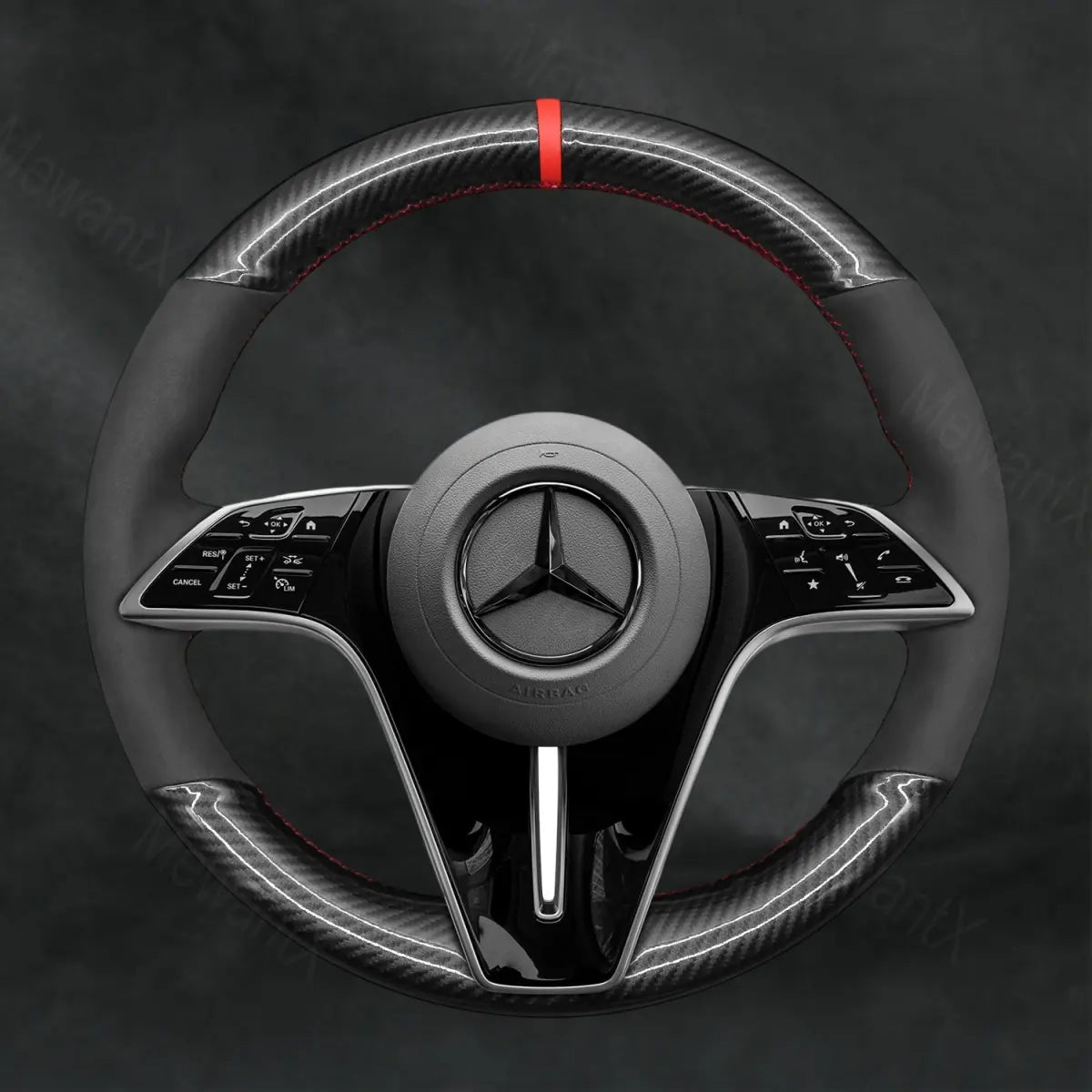 Steering Wheel Cover For Mercedes Benz CLS - Class C257 2021 - 2023 - Mewantx