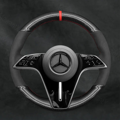 Steering Wheel Cover For Mercedes Benz CLS - Class C257 2021 - 2023 - Mewantx