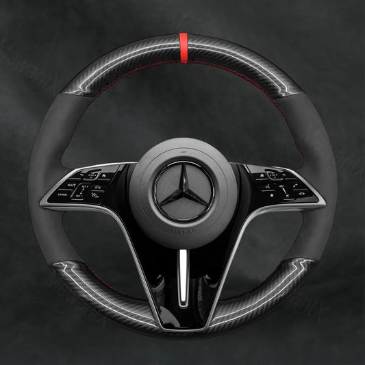 Steering Wheel Cover For Mercedes Benz CLS - Class C257 2021 - 2023 - Mewantx