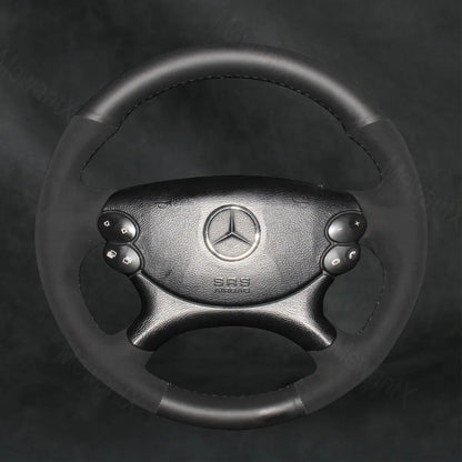 Steering Wheel Cover For Mercedes Benz E 63 AMG W211 2007 - 2009 - Mewantx