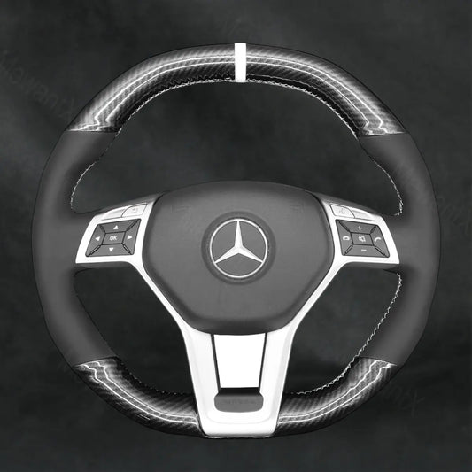 Steering Wheel Cover For Mercedes Benz E 63 AMG W212 S W212 2014 - 2016 - Mewantx