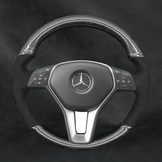 Steering Wheel Cover For Mercedes Benz E - Class W212 2012 - 2016 - Mewantx