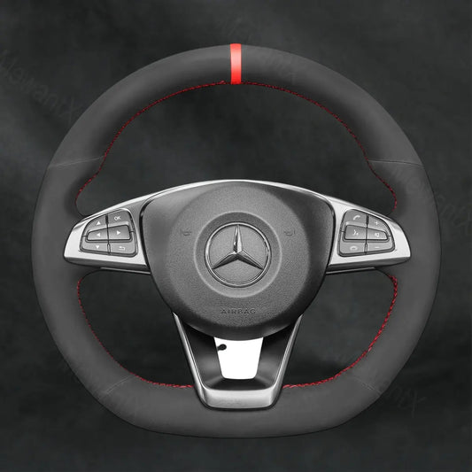 Steering Wheel Cover For Mercedes Benz E - Class W213 2017 - 2018 - Mewantx
