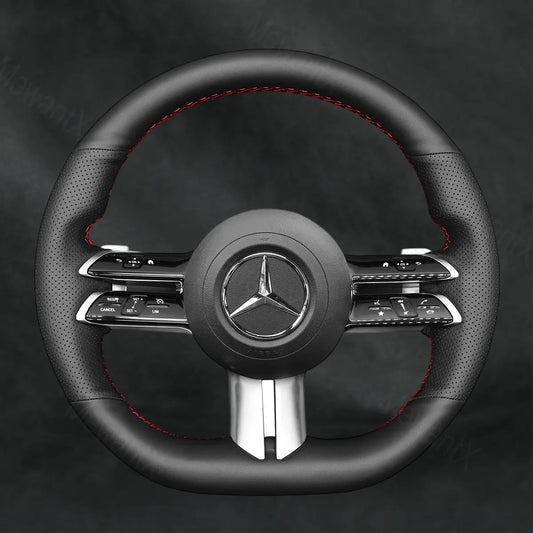 Steering Wheel Cover For Mercedes Benz EQS V297 2021 - 2023 - Mewantx