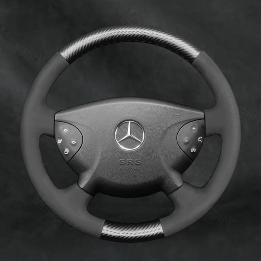 Steering Wheel Cover For Mercedes Benz G - Class W463 2003 - 2007 - Mewantx