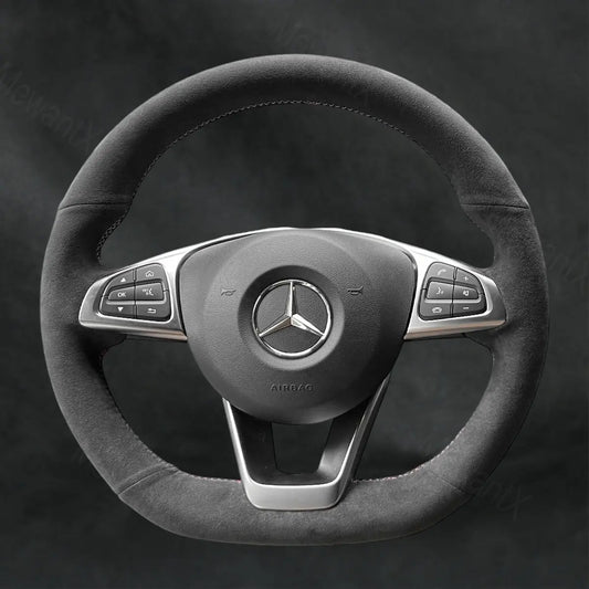 Steering Wheel Cover For Mercedes Benz GLC - Class X253 C253 GLC 43 AMG 2017 - 2019 - Mewantx