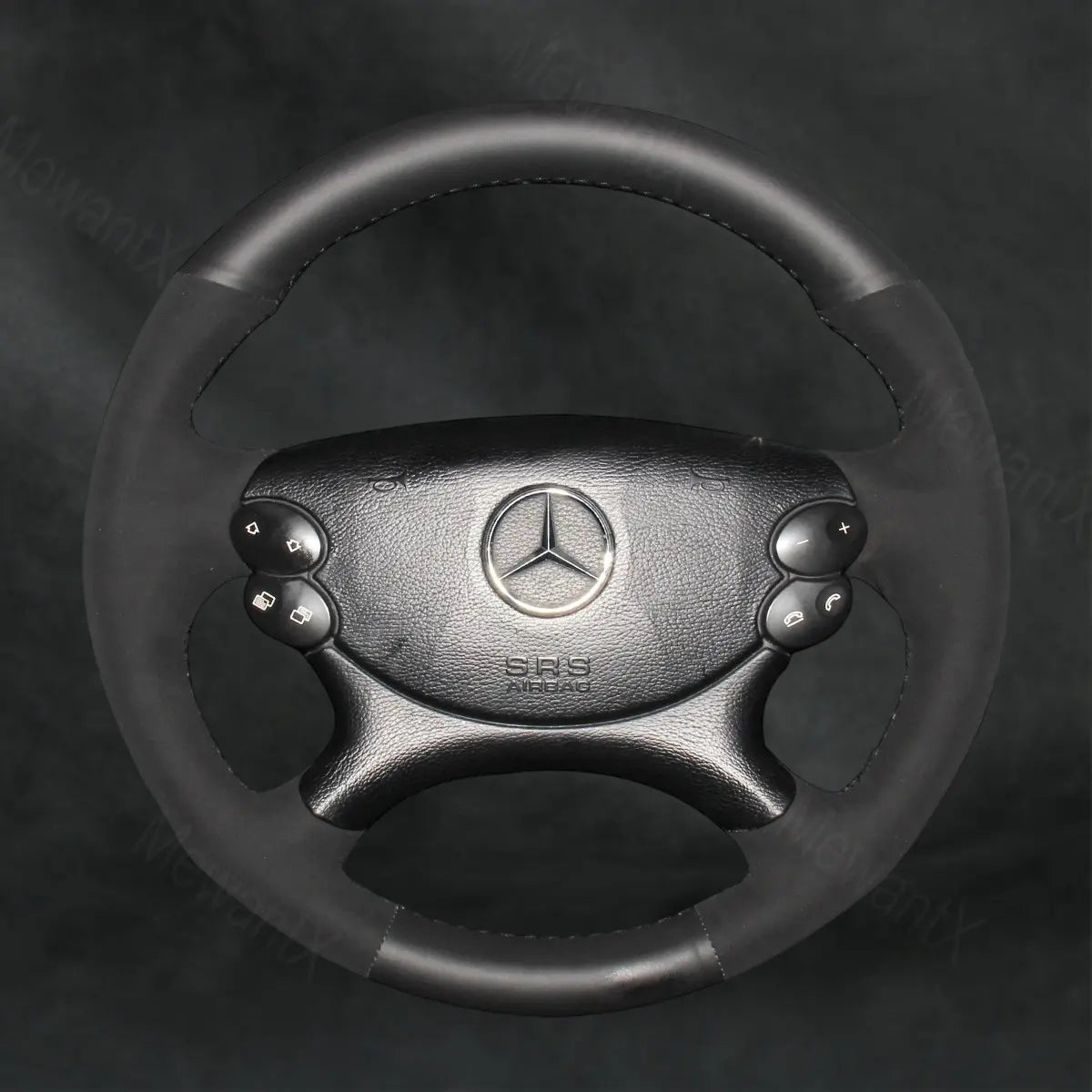 Steering Wheel Cover For Mercedes Benz SL 55 AMG R230 SL 65 AMG R230 2003-2008
