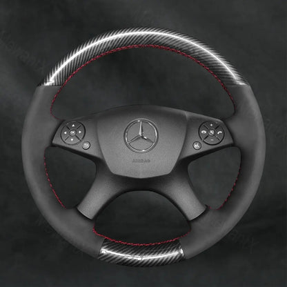 Steering Wheel Cover For Mercedes Benz W204 C-Class C280 C230 C180 C260 C200 C300 2007-2010