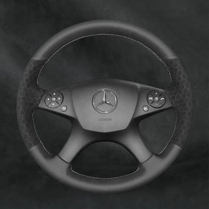 Steering Wheel Cover For Mercedes Benz W204 C-Class C280 C230 C180 C260 C200 C300 2007-2010