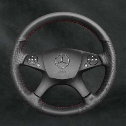 Steering Wheel Cover For Mercedes Benz W204 C-Class C280 C230 C180 C260 C200 C300 2007-2010