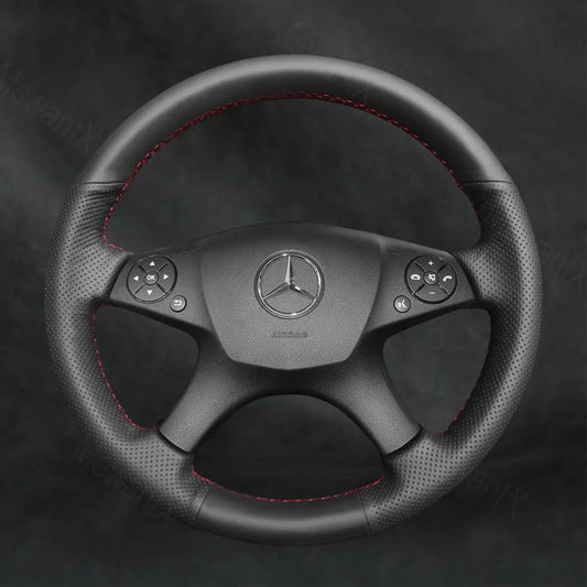 Steering Wheel Cover For Mercedes Benz W204 C-Class C280 C230 C180 C260 C200 C300 2007-2010