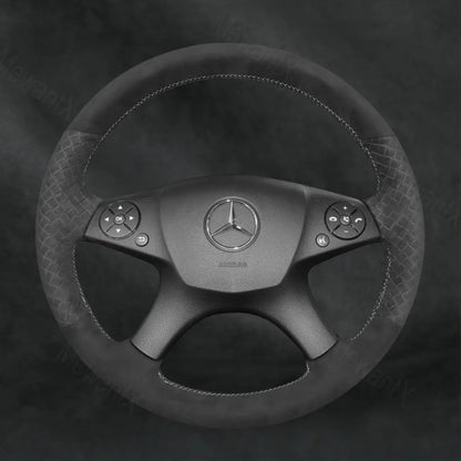Steering Wheel Cover For Mercedes Benz W204 C-Class C280 C230 C180 C260 C200 C300 2007-2010