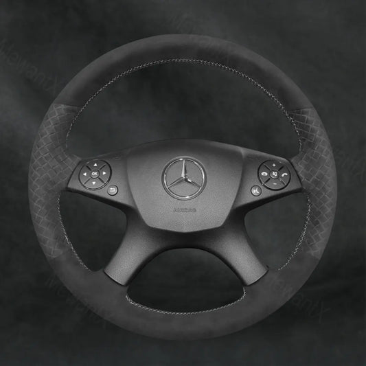 Steering Wheel Cover For Mercedes Benz W204 C-Class C280 C230 C180 C260 C200 C300 2007-2010