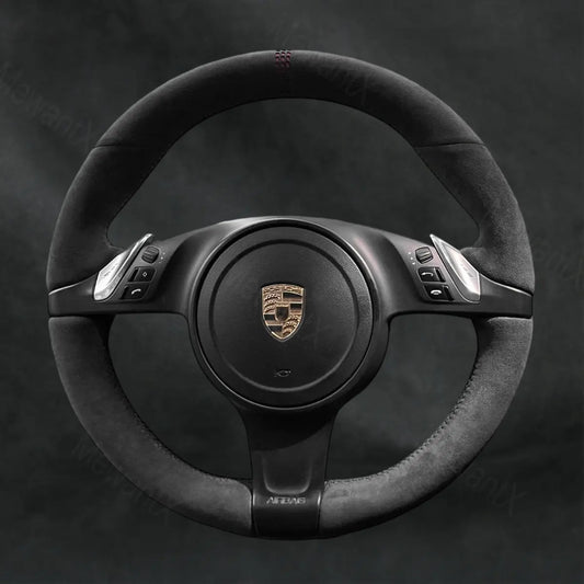 Steering Wheel Cover For Porsche Boxster 981 Cayman 981 2009-2016