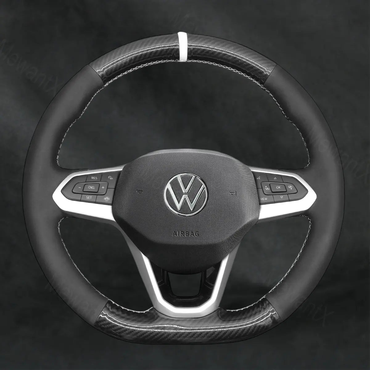 Steering Wheel Cover For Volkswagen VW Atlas Cross Sport 2020-2021