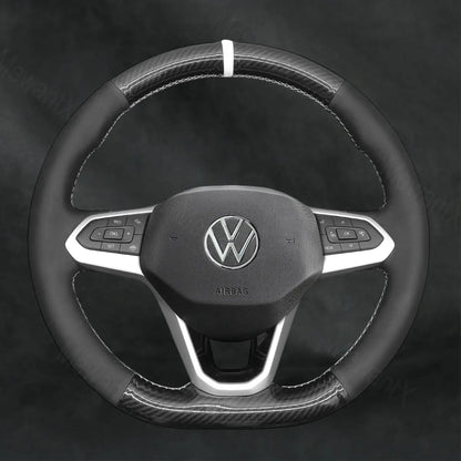 Steering Wheel Cover For Volkswagen VW Atlas Cross Sport 2020-2021