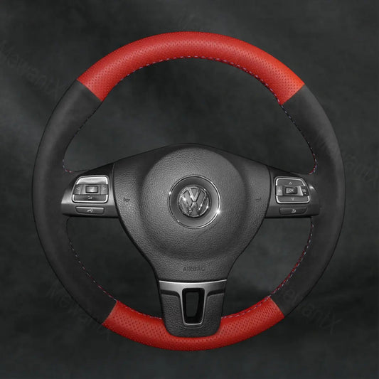 Steering Wheel Cover For Volkswagen VW Caddy 2011 - 2015 - Mewantx